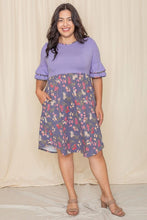 Load image into Gallery viewer, 4 Styles - Womens Plus Size - Double Ruffle Sleeve Midi Dress - Sizes 1X-3X Ti Amo I love you
