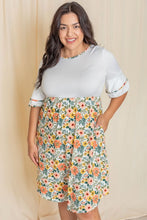 Load image into Gallery viewer, 4 Styles - Womens Plus Size - Double Ruffle Sleeve Midi Dress - Sizes 1X-3X Ti Amo I love you
