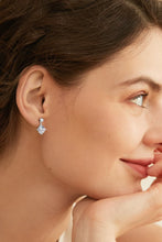 Load image into Gallery viewer, 4 ctw Carat Moissanite Drop Earrings Ti Amo I love you
