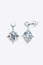 Load image into Gallery viewer, 4 ctw Carat Moissanite Drop Earrings Ti Amo I love you
