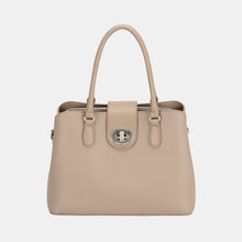 Load image into Gallery viewer, David Jones PU Leather Twist-Lock Tote Bag
