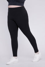 Load image into Gallery viewer, Plus Premium Cotton Full Length Leggings
