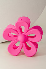 Load image into Gallery viewer, Rose Red Sweet Hollowed Flower Shape Claw Clip
