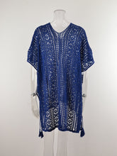 Load image into Gallery viewer, Cutout V-Neck Cover-Up with Tassel
