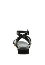 Load image into Gallery viewer, Flippity Studded Ankle Strap Flat Sandals
