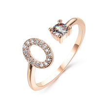 Load image into Gallery viewer, Womens New Design Adjustable 26 Initial Letter Ring Fashion Simple Elegant Jewelry
