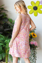 Load image into Gallery viewer, Heimish Full Size Floral V-Neck Tank Dress with Pockets
