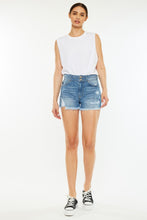 Load image into Gallery viewer, Kancan Full Size High Rise Raw Hem Denim Shorts
