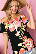 Load image into Gallery viewer, PLUS FLORAL OFF SHOULDER TOP
