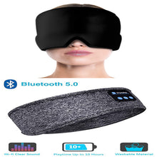 Load image into Gallery viewer, Wireless Bluetooth Sleeping Headphones Headband Thin Soft Elastic Comfortable Music Ear Phones Eye Mask For Side Sleeper Sports
