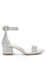 Load image into Gallery viewer, Twerky Rhinestones Embellished Block Sandals
