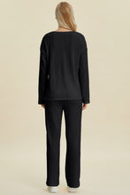 Load image into Gallery viewer, Double Take Full Size Cable-Knit Long Sleeve Top and Pants Set
