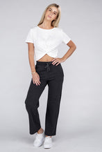 Load image into Gallery viewer, Lounge Wide Pants with Drawstrings
