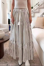 Load image into Gallery viewer, Tied Striped Maxi Skirt
