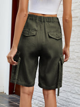 Load image into Gallery viewer, High Waist Denim Shorts with Pockets
