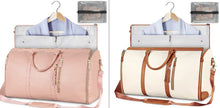 Load image into Gallery viewer, Womens Large Capacity Travel Duffle Bag  Folding Suit Bag Waterproof Clothes Handbag Totes
