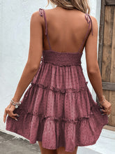 Load image into Gallery viewer, Frill Spaghetti Strap Tiered Dress
