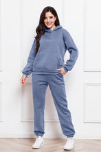 Load image into Gallery viewer, Drop Shoulder Long Sleeve Hoodie and Pants Set
