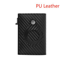 Load image into Gallery viewer, Mens Rfid Card Holder Wallets Money Bag Black Short Purse Small Leather Slim Wallets Mini Wallets For Airtag
