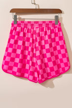 Load image into Gallery viewer, Rose Checkered Drawstring Elastic Waist Casual Shorts
