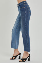 Load image into Gallery viewer, RISEN Full Size Mid-Rise Waist Two-Tones Jeans with Pockets
