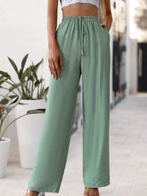 Load image into Gallery viewer, Tied High Waist Wide Leg Pants
