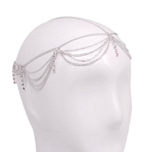 Load image into Gallery viewer, LAYERED RHINESTONED HAIR CHAIN
