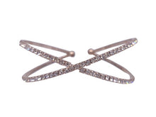 Load image into Gallery viewer, Luxury Crossed Adjustable Rhinestone Bracelet
