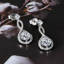 Load image into Gallery viewer, 1 Carat Moissanite 925 Sterling Silver Earrings
