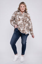 Load image into Gallery viewer, Plus Size Aztec Western Shacket
