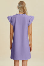 Load image into Gallery viewer, Double Take Full Size Ruffled V-Neck Cap Sleeve Dress
