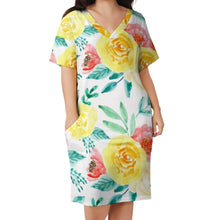 Load image into Gallery viewer, Ti Amo I love you - Exclusive Brand - Knee Length - Loose Pocket Dress - Size S-5XL
