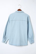 Load image into Gallery viewer, Plus Size Snap Down Pocketed Denim Jacket
