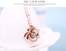 Load image into Gallery viewer, Bridal / Prom / Rose Alloy Flower Necklace + Earring Set
