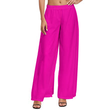 Load image into Gallery viewer, Ti Amo I love you - Exclusive Brand  - Hollywood Cerise - Women&#39;s Wide Leg Pants - Sizes XS-6XL
