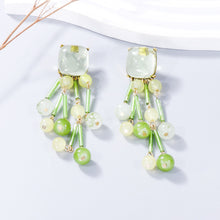 Load image into Gallery viewer, Acrylic Bead Dangle Earrings
