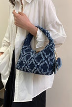 Load image into Gallery viewer, Raw Edge Denim Handbag with Pouch
