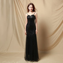 Load image into Gallery viewer, Bridal / Prom / Mother of the Bride -  Spaghetti Strap Long Slim-fit Mermaid Bridal Dress
