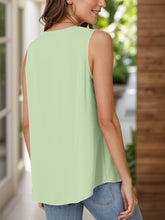 Load image into Gallery viewer, Full Size Ruched V-Neck Tank
