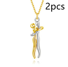 Load image into Gallery viewer, Love Hug Necklace Unisex Men Women Couple Jewelry Simple Temperament Clavicle Chain Gift

