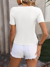 Load image into Gallery viewer, Mandy Round Neck Short Sleeve Knit Top
