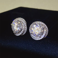 Load image into Gallery viewer, 6 Carat Moissanite 925 Sterling Silver Earrings
