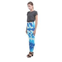 Load image into Gallery viewer, Ti Amo I love you - Exclusive Brand - Digital Blues - Womens Leggings - Sizes XS-3XL
