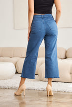 Load image into Gallery viewer, RFM Crop Chloe Full Size Tummy Control High Waist Raw Hem Jeans
