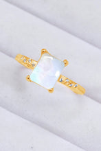 Load image into Gallery viewer, Square Moonstone Ring
