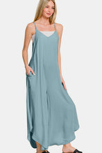 Load image into Gallery viewer, Zenana Spaghetti Strap Wide Leg Overalls with Pockets
