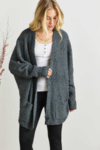 Load image into Gallery viewer, ADORA Popcorn Knit Open Front Long Sleeve Cardigan
