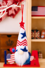 Load image into Gallery viewer, 4pc Set - Patriotic Knit Hanging Gnomes Ti Amo I love you
