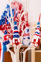 Load image into Gallery viewer, 4pc Set - Patriotic Knit Hanging Gnomes Ti Amo I love you
