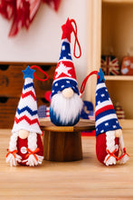 Load image into Gallery viewer, 4pc Set - Patriotic Knit Hanging Gnomes Ti Amo I love you
